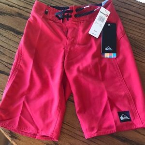 Red Quicksilver boardshorts size 23/10S